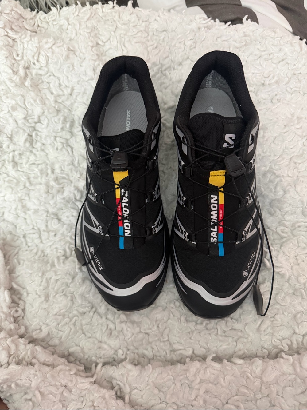 Salomon XT-6 Gore-Tex Sneakers in Black Silver